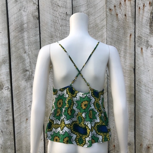 Topshop | peplum hem spaghetti strap tank top - Picture 2 of 4